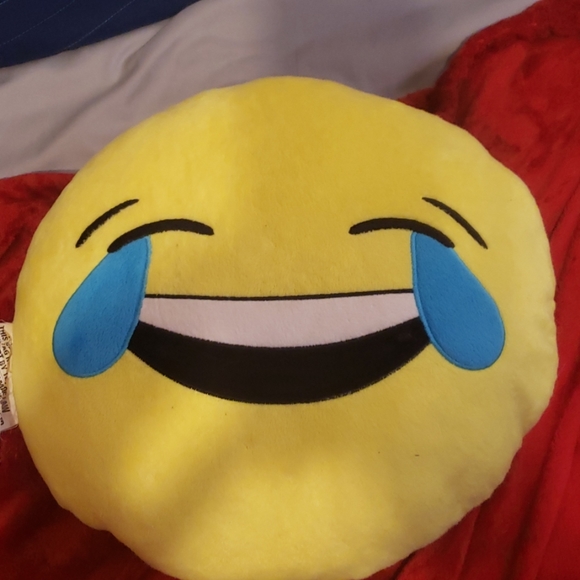 Laughing Emoji Pillow 2025